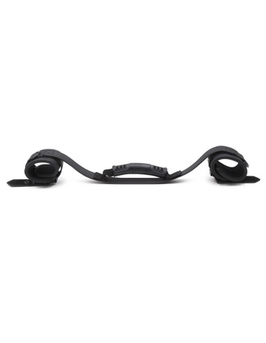 Black handcuffs with a handle