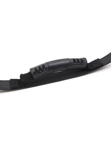Black handcuffs with a handle
