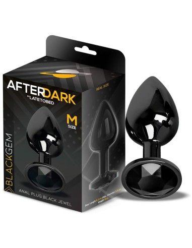 Plug Bijou AfterDark M 7 x 3.3cm Noir | FetishXplore