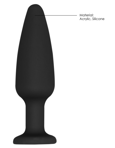 Plug Bijou Silicone Cone Diamond 9 x 3cm | FetishXplore