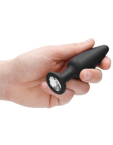 Plug Bijou Silicone Cone Diamond 9 x 3cm | FetishXplore