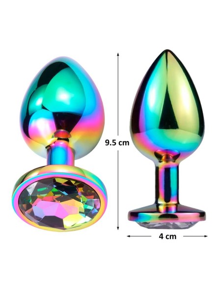 Plug Bijou Space Journey L 8 x 4cm Multicolore | FetishXplore