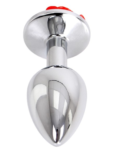 Analog Jewel Plug Alu with Rose 6 x 2.8 cm