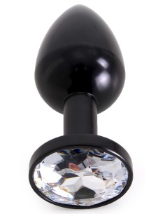 Plug Bijou Anal Alu Gem Light 6 x 2.8cm Noir | FetishXplore 2