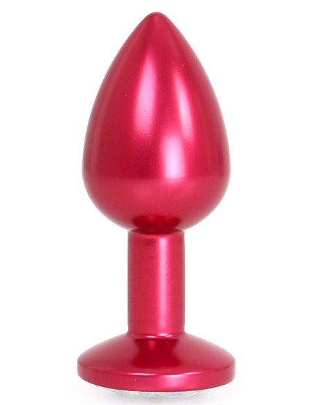 Plug Bijou Anal Alu Gem Light 6 x 2.8 cm Red