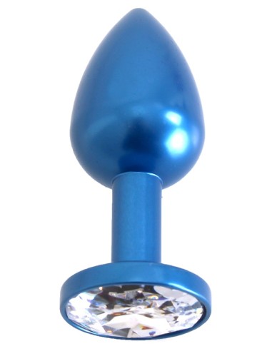 Gem Light Alu Jewelry Plug 6 x 2.8 cm Blue