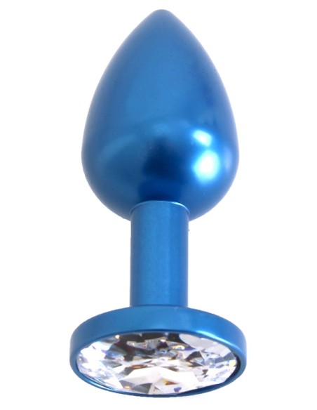 Gem Light Alu Jewelry Plug 6 x 2.8 cm Blue