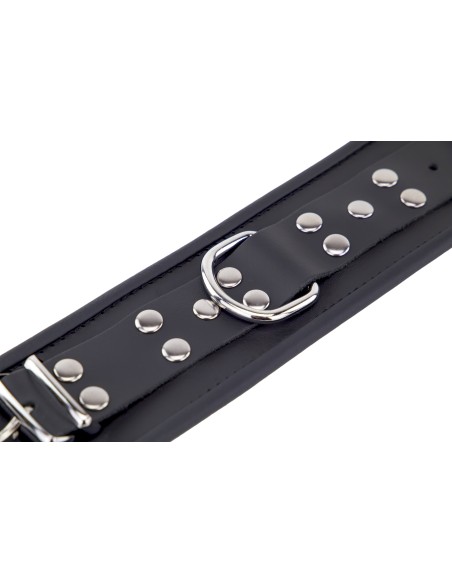 Leather ankle cuffs Black