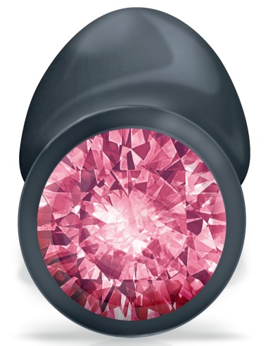 Plug Bijou Geisha Diamond 7 x 3.2cm Noir Rubis | FetishXplore