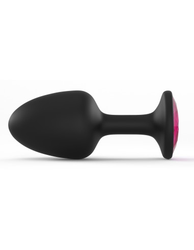 Plug Bijou Geisha Diamond 7 x 3.2cm Noir Rubis | FetishXplore