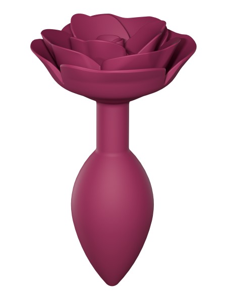 Plug Bijou Anal Open Roses M 8 x 3.3cm Rose | FetishXplore