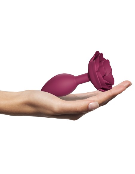 Plug Bijou Anal Open Roses M 8 x 3.3cm Rose | FetishXplore