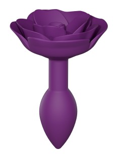 Plug Bijou Anal Open Roses S 8 x 2.9cm Violet | FetishXplore