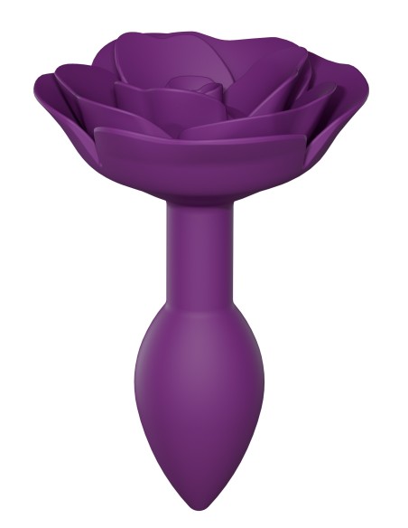 Plug Bijou Anal Open Roses S 8 x 2.9cm Violet | FetishXplore