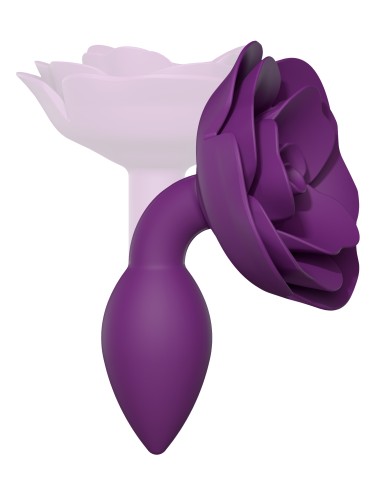 Plug Bijou Anal Open Roses S 8 x 2.9cm Violet | FetishXplore