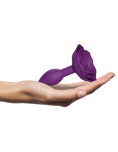 Plug Bijou Anal Open Roses S 8 x 2.9cm Violet | FetishXplore