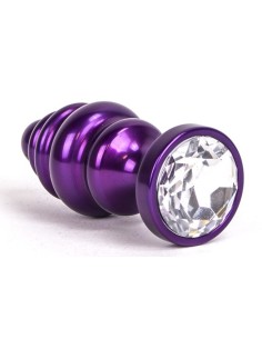 Plug Bijou Anal Alloy 6.5 x 3cm Violet | FetishXplore