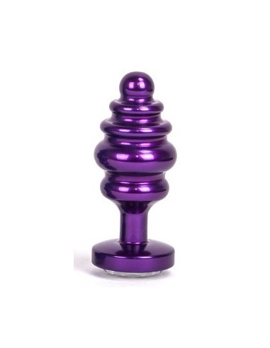 Plug Bijou Anal Alloy 6.5 x 3cm Violet | FetishXplore