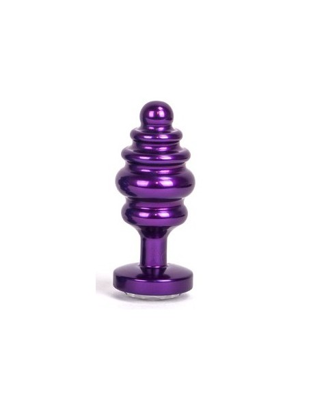Plug Bijou Anal Alloy 6.5 x 3cm Violet | FetishXplore