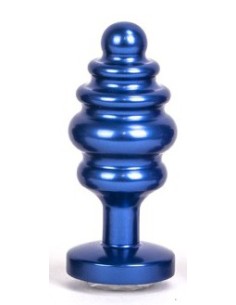 Plug Bijou Anal Alloy 6.5 x 3cm Bleu | FetishXplore 2