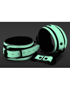 Menottes Chevilles Fluorescentes GLO BDSM Ajustables | FetishXplore