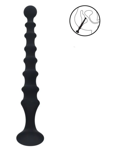 Chapelet anal Long Ribbed 23 x 3.1cm