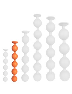 Boules Anales Bulby Butt M 30 x 4,7 cm Orange | FetishXplore
