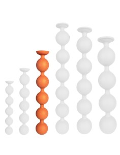 Boules Anales Bulby Butt L 36 x 5,7 cm Orange | FetishXplore