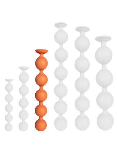 Boules Anales Bulby Butt L 36 x 5,7 cm Orange | FetishXplore