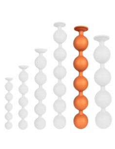 Boules Anales Bulby Butt XXL 49 x 7,7 cm Orange | FetishXplore
