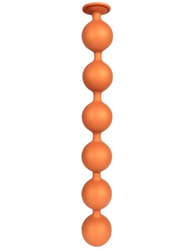 Boules Anales Bulby Butt XXL 49 x 7,7 cm Orange | FetishXplore