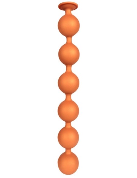 Boules Anales Bulby Butt XXL 49 x 7,7 cm Orange | FetishXplore