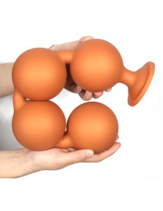 Boules Anales Bulby Butt XXXL 45 x 8,7 cm Orange | FetishXplore 2
