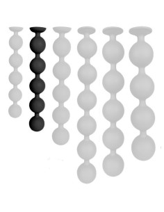 Boules Anales Bulby Butt M 30 x 4,7 cm Noires | FetishXplore