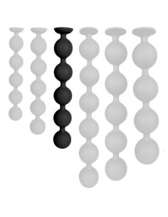 Boules Anales Bulby Butt L 36 x 5,7 cm Noires | FetishXplore
