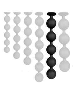 Boules Anales Bulby Butt XXL 49 x 7,7 cm Noires | FetishXplore