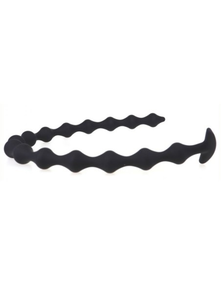 Long Dildo Thin Beads 55 x 2.3cm