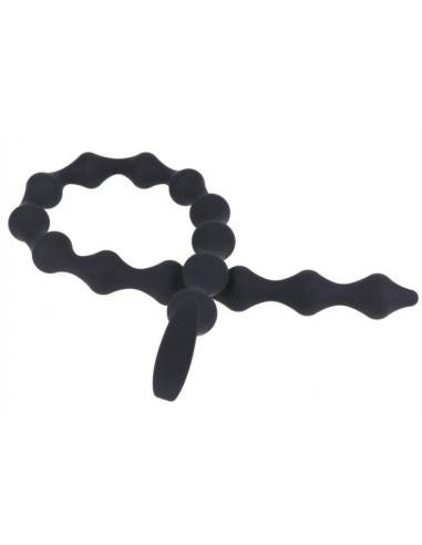 Long Dildo Thin Beads 55 x 2.3cm