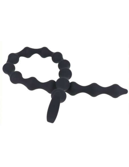 Long Dildo Thin Beads 55 x 2.3cm