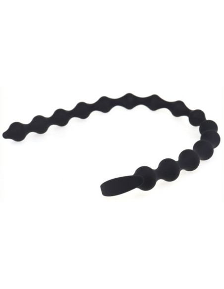 Long Dildo Thin Beads 55 x 2.3cm