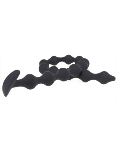 Long Dildo Thin Beads 55 x 2.3cm
