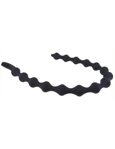 Long Dildo Thin Beads 55 x 2.3cm