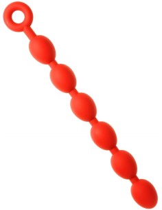 Boules Anales Stretch Eggs M 45 x 5 cm Rouges | FetishXplore 2