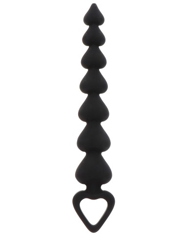 Chapelet Anal Heart Beads 18 x 3,4 cm | FetishXplore