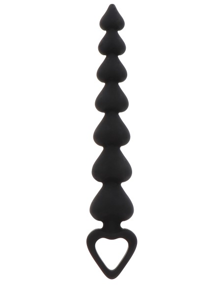 Chapelet Anal Heart Beads 18 x 3,4 cm | FetishXplore