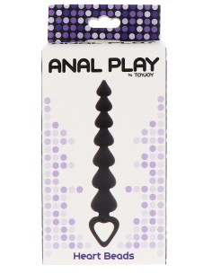 Chapelet Anal Heart Beads 18 x 3,4 cm | FetishXplore 2