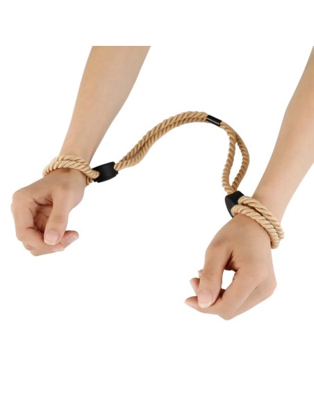 Menottes Doubles Corde Dualpurpose BDSM 47cm | FetishXplor