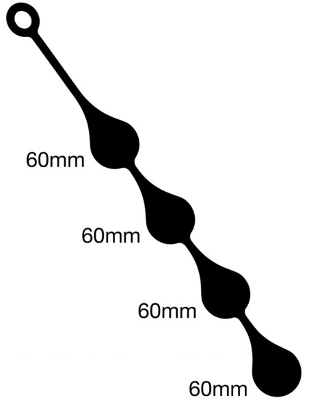 Boules Anales Silicone Drops XL 55 x 6 cm | FetishXplore