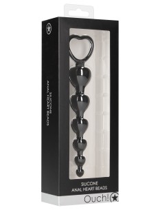 Chapelet Silicone Anal Heart 15 x 3,2 cm | FetishXplore 2