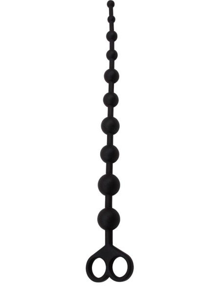 Chapelet Anal Black Mont Beads 30 x 2,4 cm | FetishXplore